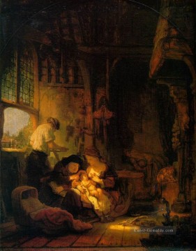 Heilige Familie Rembrandt Ölgemälde